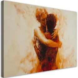 WANDBILD verliebtes paar nude abstract beige