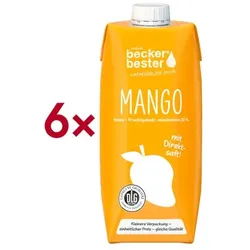 beckers bester Fruchtsaftgetränk »Mango - Nektar« 6 Stück je 0,75 L orange