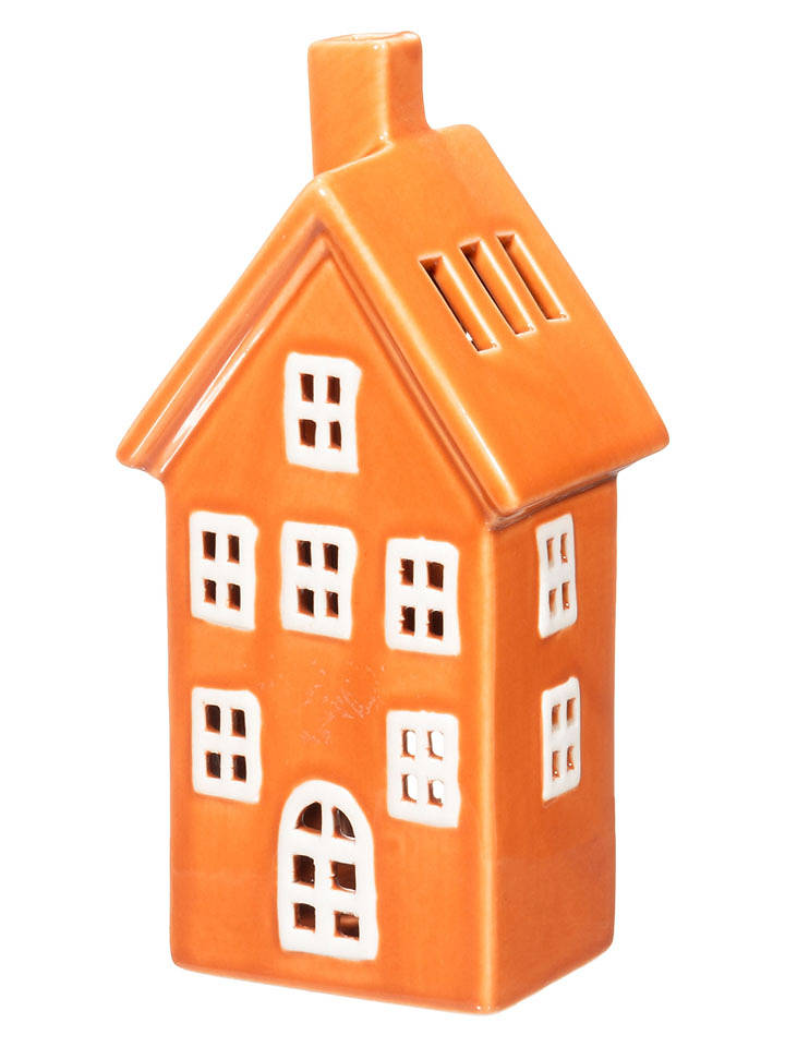 4Living Windlicht "Copenhagen" in Orange - (B)10 x (H)19 x (T)7 cm - onesize