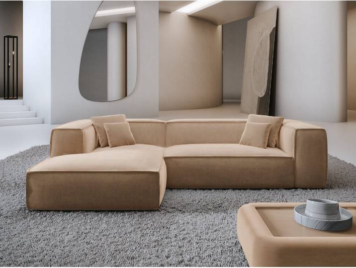 Ecksofa Liranda L-Form aus Stoff