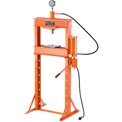 VEVOR hydraulische Werkstattpresse 20 t (H-Rahmen) mit Pressplatte, einstellbare Hydraulikpresse (Max. Zylinder 14 cm) mit Dreieckstütze, geeignet zum Biegen & Richten & Stanzen Orange