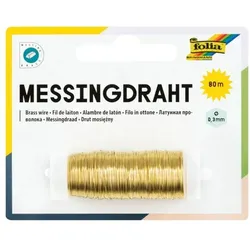 folia 1 Rolle Basteldraht »Messingdraht gold« Ø 0,3 mm gold