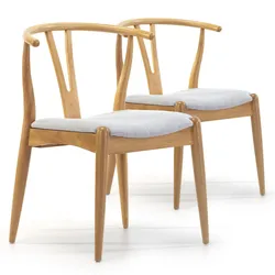 STUHL 2er-Set Rustic Farbe Eiche
