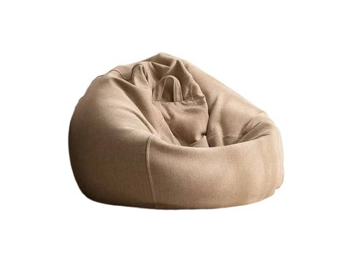 Xumh2024-3 Sitzsack Lazy Sofa Sitzsack Balkon Wohnzimmer Schlafzimmer Einzelliege Tatami Lesesessel(Beige,Klein)