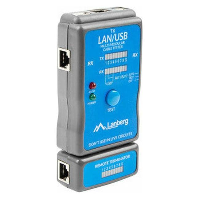 Lanberg NT-0403 Netzwerkkabel-Tester PoE-Tester Blau (NT-0403)