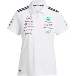 ADIDAS Damen Polo MERCEDES - AMG PETRONAS FORMULA ONE TEAM, Größe XXS in Weiß Weiß