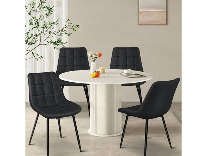 JEOBEST Lot de 4 chaises de salle à manger ergonomiques pour que la colonne vertébrale supporte moins de tension