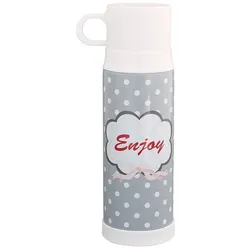 Krasilnikoff Thermoskanne in verschiedenen Modellen, grau, Punkte, Enjoy, 500 ml
