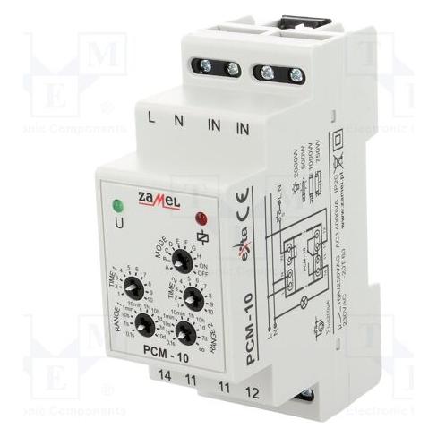Zamel Zeitrelais 1P 16A 0,1 Sek.-10 Tage 230 V AC (EXT10000085) (EXT10000085)
