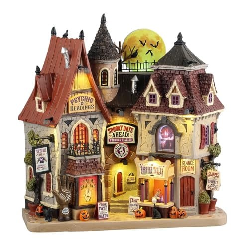Lemax Spooky Town Spooky Days Ahead Façade voor Halloween