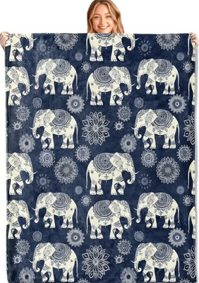 Inspire Curations Black Cat And Mushroom Fleece Throw Blanket ty06 130x150cm