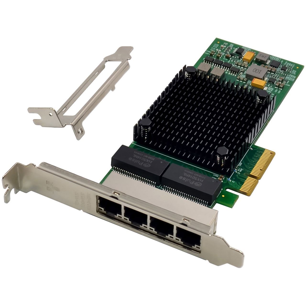InLine Quad Gigabit Netzwerkkarte, 4x RJ45 1 Gb/s, PCIe x4