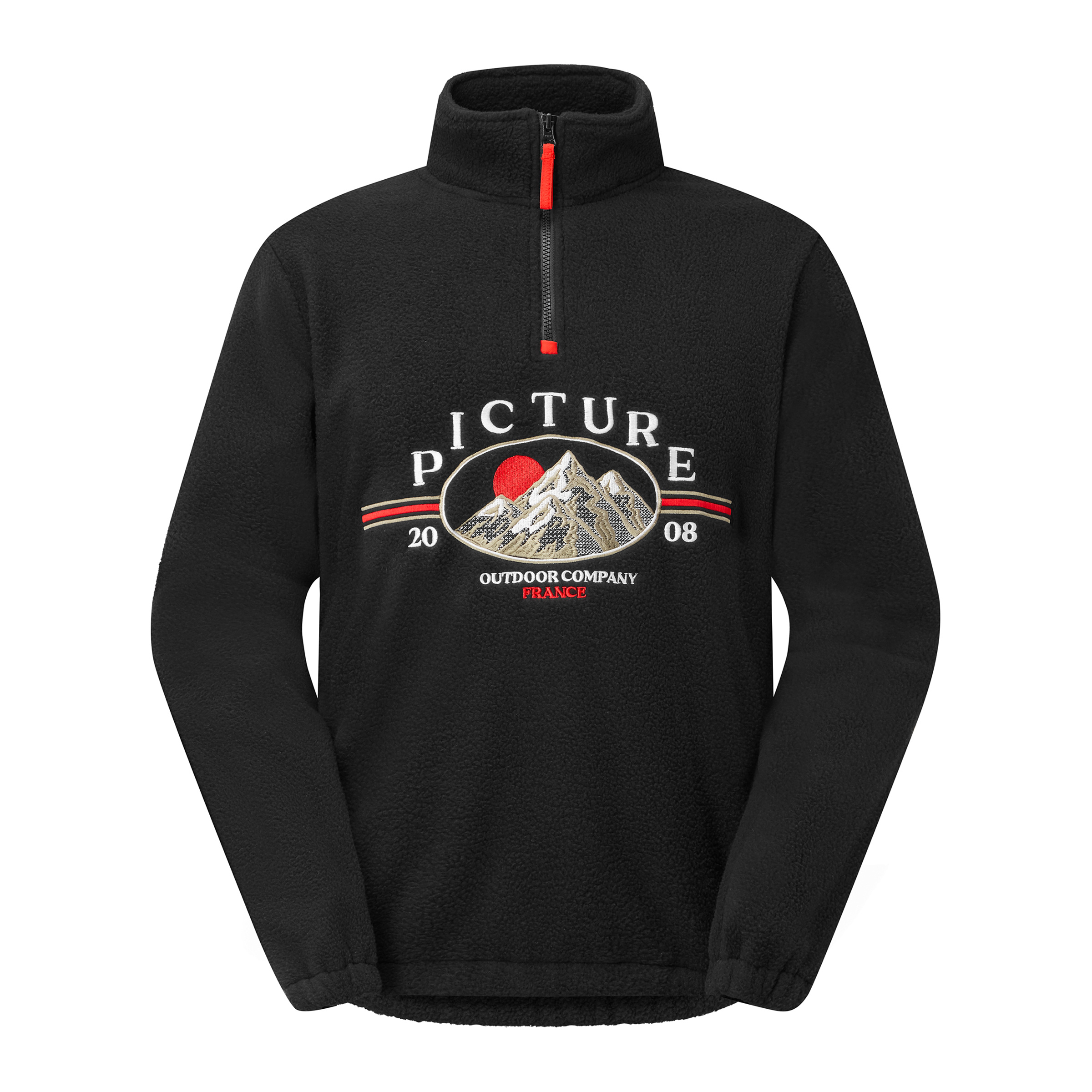 Picture Gamvik Fleece Crew Herren Pullover schwarz Größe S Lifestyle Schnell trocknend