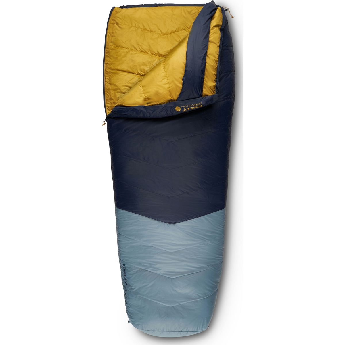 Kelty Supernova 20 DEG 550 Down pageant blue / windward blue / olive oil Right Long 35432024LR