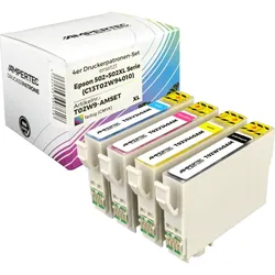 4 kompatible Tinten ersetzt Epson C13T02W940 502XL 502 Multipack KCMY