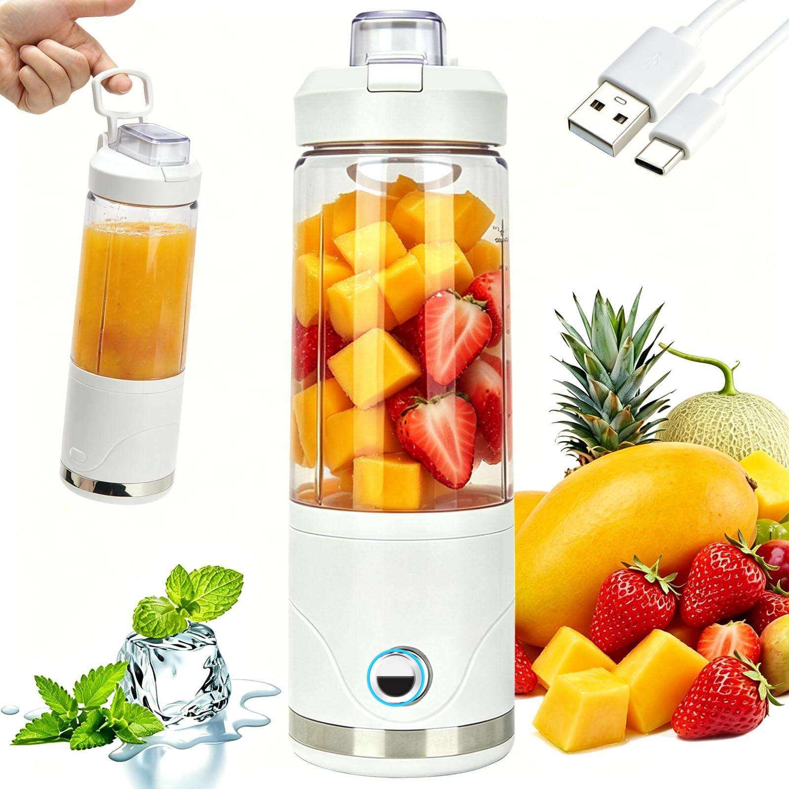 Dripio Draagbare blender en smoothie maker, 650 ml, wit
