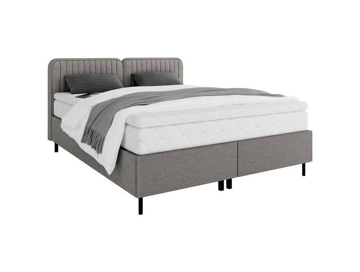Boxbett 160/200 cm Dunkelgrau