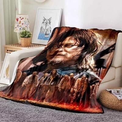 Uplift Picks The Walking Dead Zombie Throw Blanket Soft Flannel Sofa And Bed Cover 3 150x180 Cm