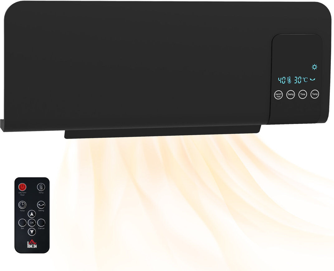 HOMCOM Wall-mounted Heater 21.5cm H X 54.5cm W X 12cm D