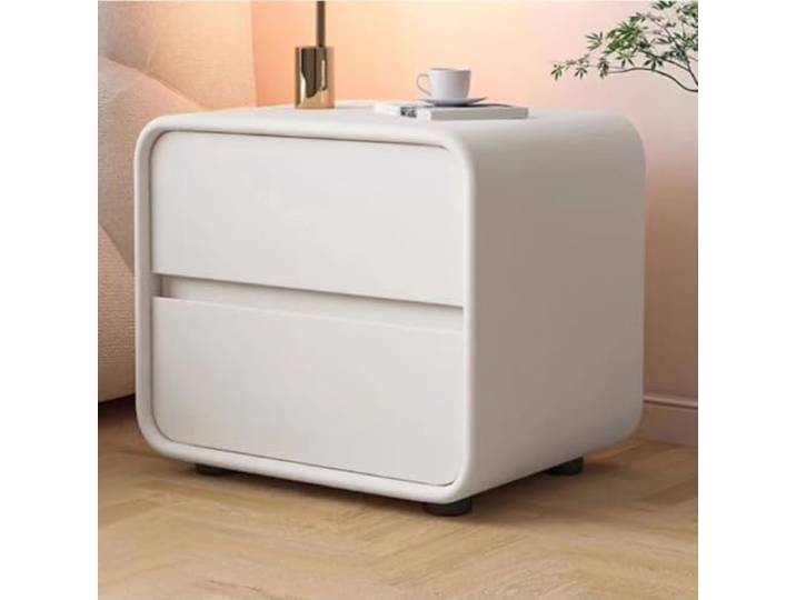 Massivholzspeicherschrank, Nachttisch, Nachttisch Im Creme -stil, Moderne Einfache Schlafzimmer Beistelltisch(Size:40 * 40 * 48cm,Color:Blue)