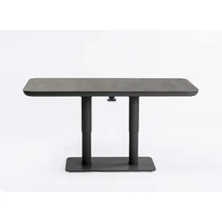Zebra Move Tisch 140x80x51-71cm  höhenverstellbar - graphite