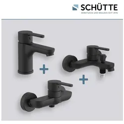 SCHÜTTE Duscharmatur DENVER, Wasserhahn Bad Schwarz matt