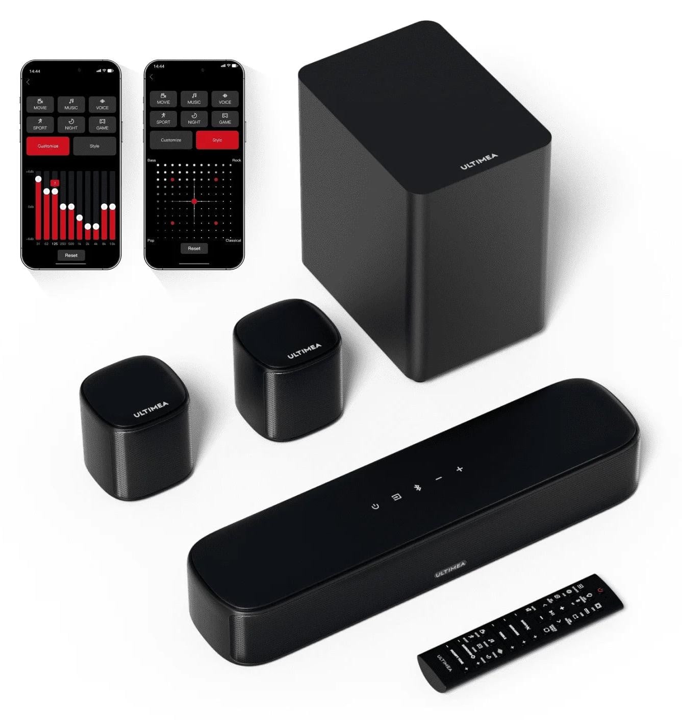 Selius Soundbar met Surround Sound Systeem voor TV en Theater