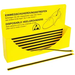 BJZ, Zubehör Arbeitsschutz, Wandhalterung für Einweg-Schuherdungsstreifen, Abmessungen: 315 x 200 x 55 mm (Überziehschuhe)