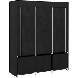 HOMCOM Stoffschrank, Faltschrank mit Reißverschluss, Kleiderschrank, Schwarz
