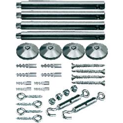 Paulmann 17834 Niedervolt-Seilsystem-Komponente Spann-Montageset Chrom