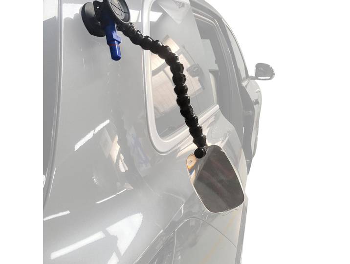 Loupe pour petites bosses de voiture, loupe pour rayures de carrosserie, réglage libre, fixation par ventouse/aimant, outil de réparation de carrosserie (PDR) avec lumière.
