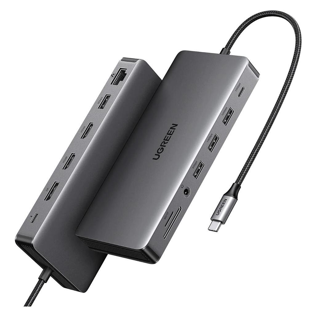 Ugreen HUB CM681 15978 13in1 USB-C - 2x USB-A 3.2 / 2x USB-A 3.0 / USB-C 3.2 / 2x HDMI / DisplayPort (USB-C, 13 Ports) (15978-ugreen)