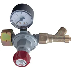 Magni, Zubehör Druckluftwerkzeug, Regler für Propanflaschen 5/11/33kg mit Manometer Gasdruck 0,5-4bar GCE