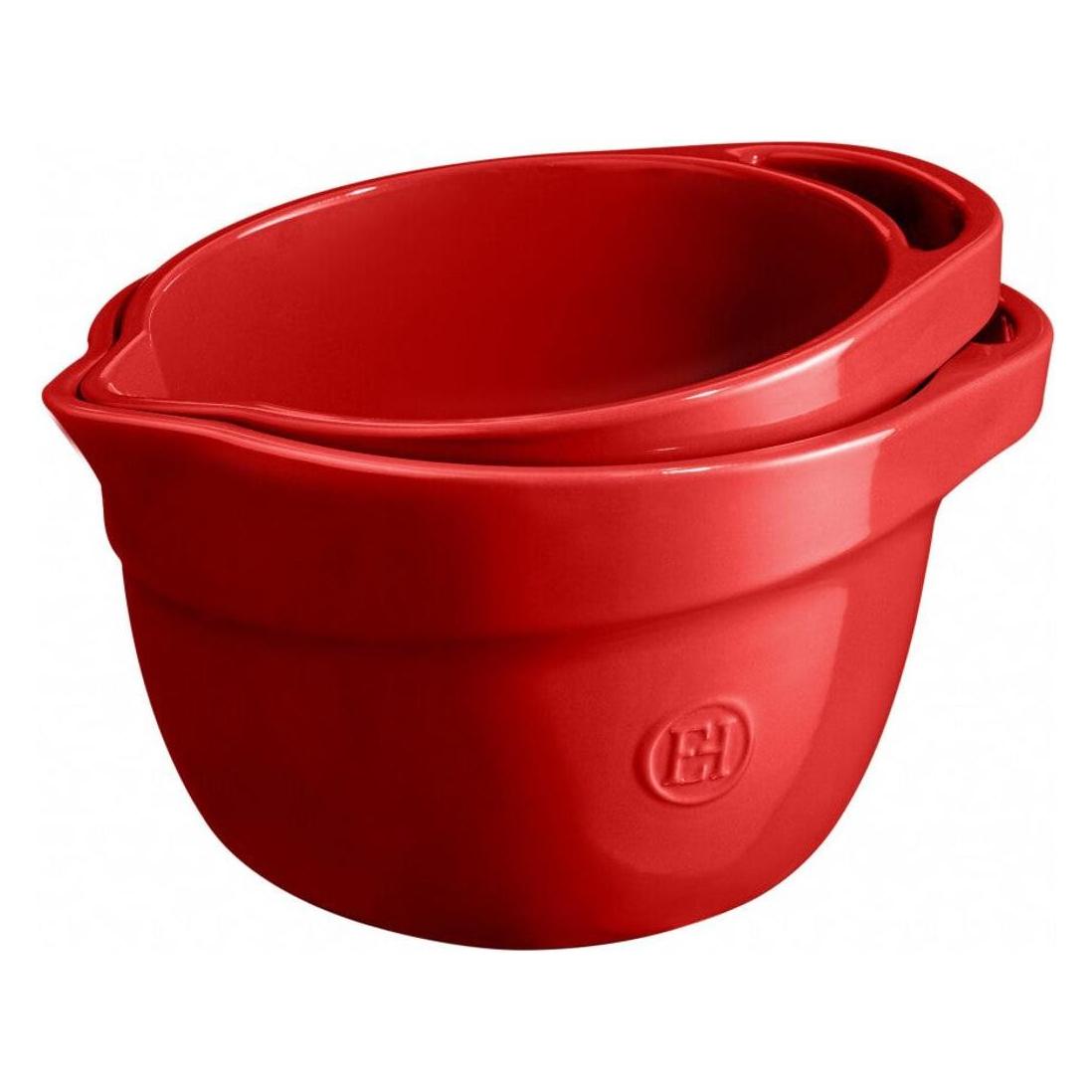 Emile Henry Vorbereitungsschüssel rot M (24 cm, 3.50 l, 1x) (95346563)
