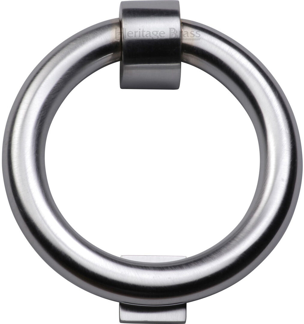 Heritage Brass Heritage Ring Knocker Satin Chrome 10.7cm H X 10.7cm W