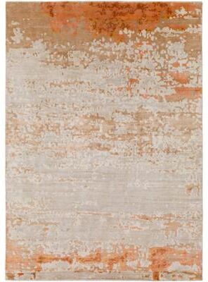 Livabliss Hand Knotted Keys Art Silk/Wool Area Rug - 6' x 9'