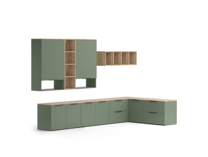 Meuble-paroi Wido 9 parties Vert Vicco 57458