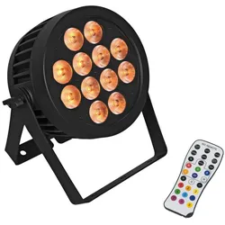 Eurolite Set 8x LED IP PAR 12x8W QCL Spot + Case mit Rollen (8 W, LED), Scheinwerfer, Mehrfarbig