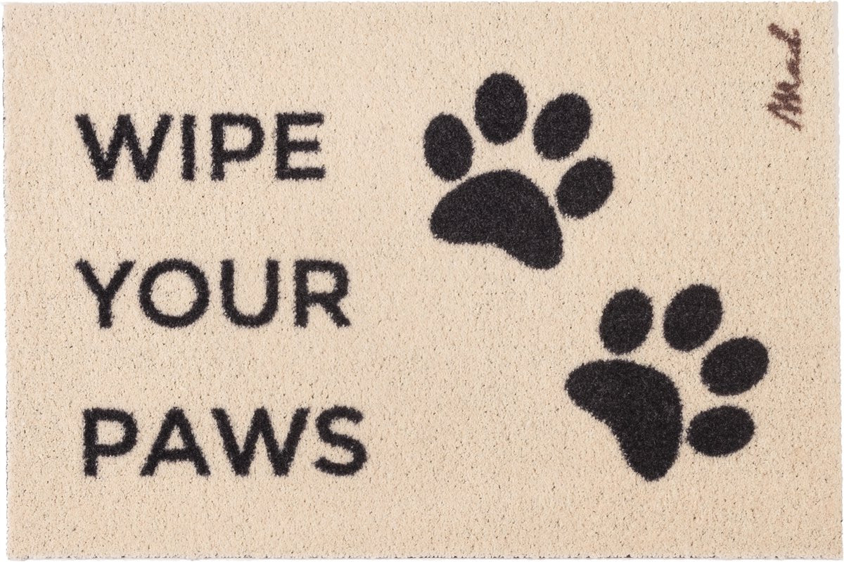 Mad About Mats Cas deurmat Wipe Your Paws schoonloopmat wasbaar 50 x 75 cm