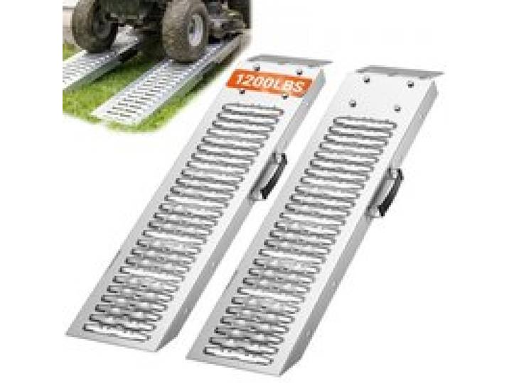 VEVOR Auffahrrampen 2 Stk. Laderampen 985 x 225 mm, Anhängerrampen mit Antirutschplatten & 544 kg Gesamttragfähigkeit, Verladerampen Stahlrampen für Motorräder Rasenmäher Traktoren Anhänger