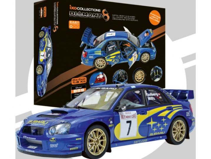 ixo Models Modellauto IXO Subaru Impreza Rally 1:8 Modellauto Metall Bausatz