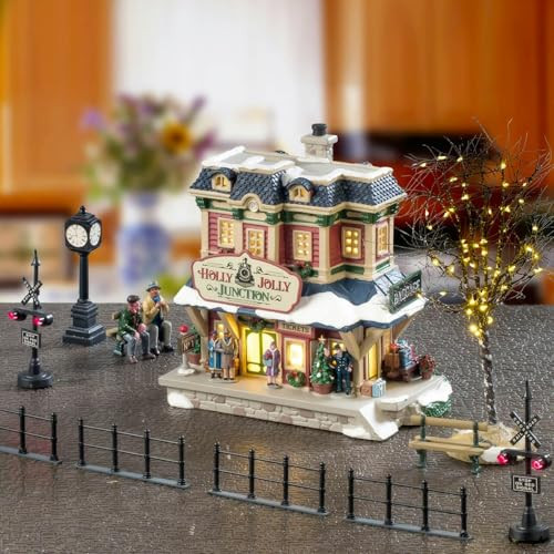 Lemax Holly Jolly Junction Set