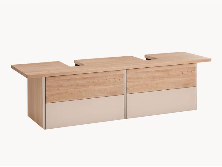 Waschbecken-Unterschrank Ivora - H48xB170xT50 cm
