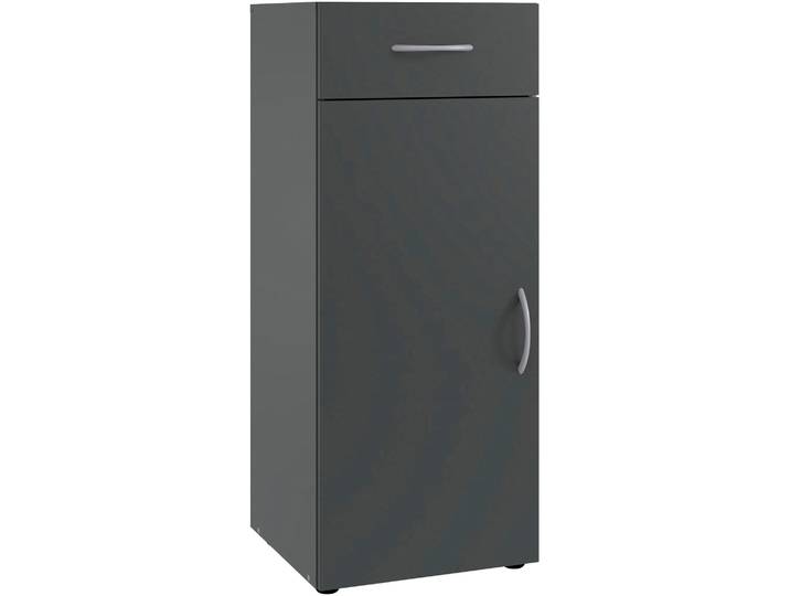 Kombikommode WIMEX Multiraumkonzept idealer Schrank für dein Zuhause , grau (grafit), B:40cm H:98cm T:40cm, Holzwerkstoff, Sideboards, Kombikommode, Schubkästen auf Metallschienen
