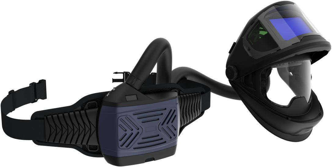 HBM Automatik-Schweißhelm mit Absaugung Airshield Elite, DIN 4 - 13, 230 L/min