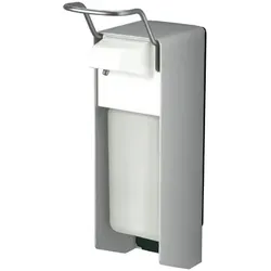 MediQo-line Seifenspender kurzer Hebel Aluminium 500 ml Universalspender Flüssigseife, Handdesinfektion, Lotionen