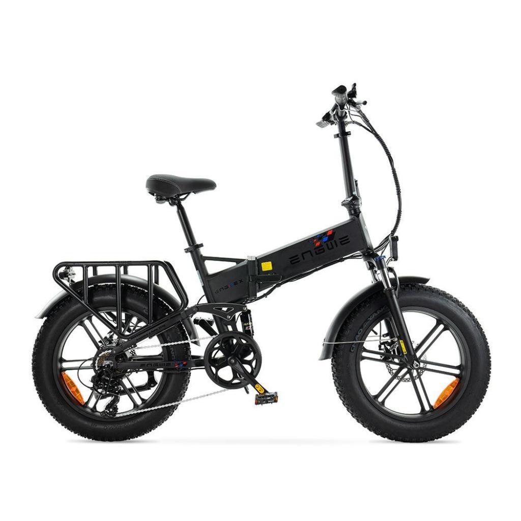 ENGWE Engine X Elektrisches Faltrad - Fatbike - 20 Zoll - 250W Motor - 7 Gänge - 100 km Reichweite - Mechanische Scheibenbremsen - Schwarz