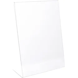 L-Aufsteller, Hochformat, bruchfest, PET A5, transparent