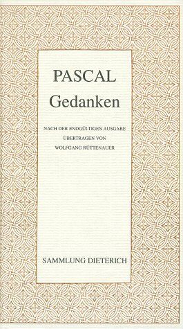 Blaise Pascal - Gedanken - Preis vom 19.10.2026 19:33:35 h