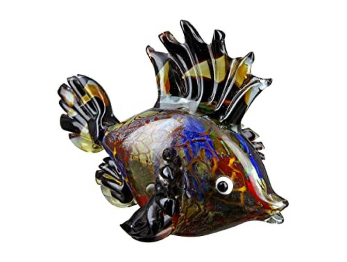 GILDE GLAS art Fisch Pondo - mundgeblasen - jedes Teil EIN Unikat - Breite ca. 24 cm
